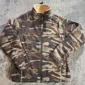 Clique Camouflage Softshell Jacket Full Zip Fleece Lined Women M/M